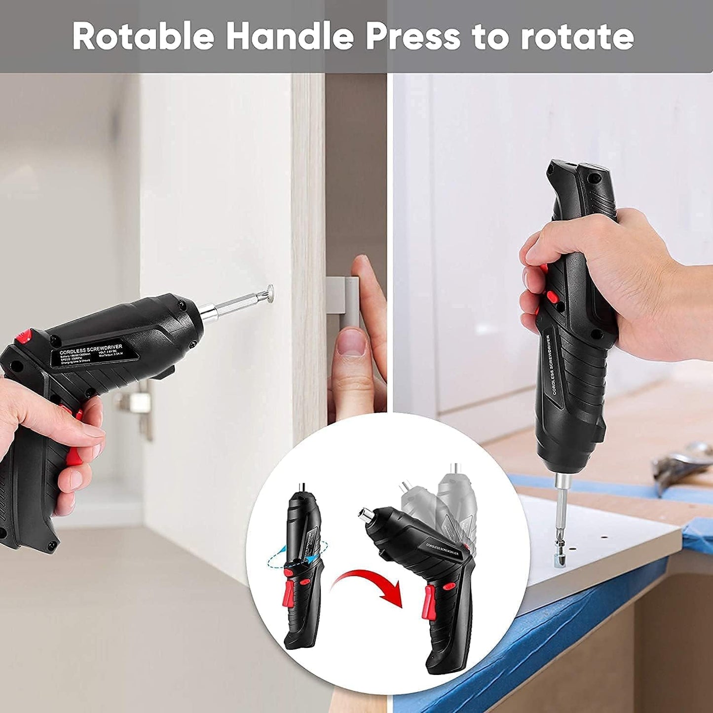 Portable Cordless USB Charging Mini Electric Screwdriver Automatic Screwdriver Hand Drill Wrench Electric Tools