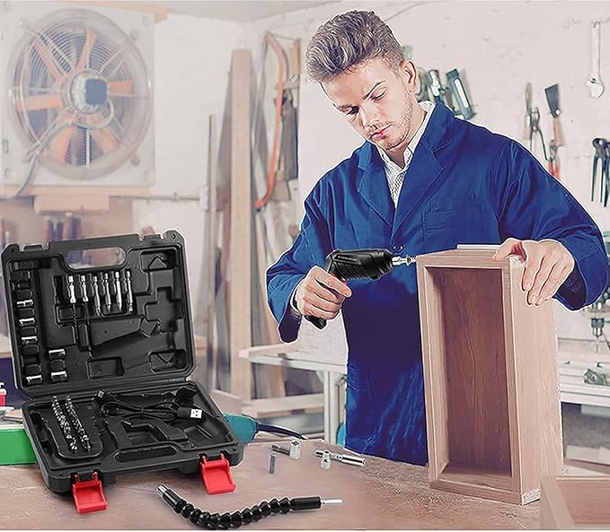 Portable Cordless USB Charging Mini Electric Screwdriver Automatic Screwdriver Hand Drill Wrench Electric Tools