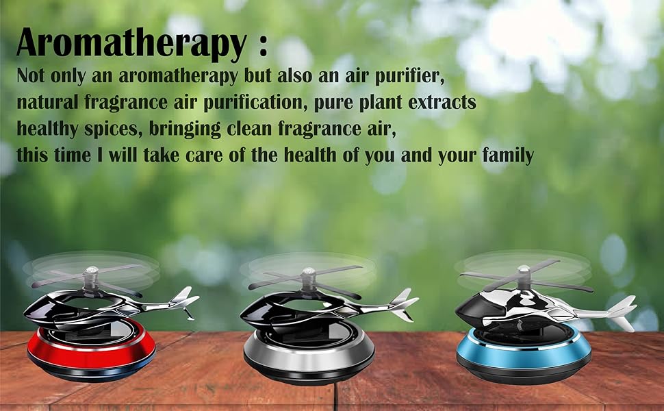 Universal Car Dashboard Aroma Diffuser – Helicopter Style| Rotating Blades Car Air Freshener with Long-Lasting Fragrance