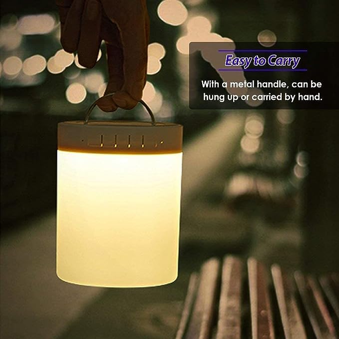 Wireless Night Light LED Touch Lamp Speaker with Portable Bluetooth & HiFi Speaker with Smart Colour Changing Touch Control USB Rechargable (Multicolor)