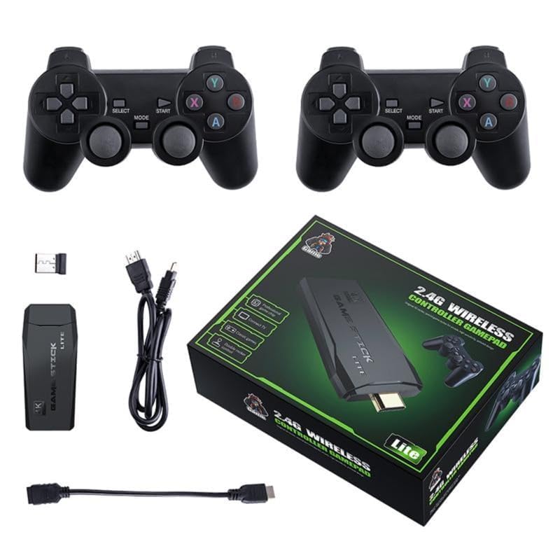 SSR Wireless Video Games for tv Gaming Retro Gaming Console with Game Stick 1080p Plug & Play TV Video Game Set for 2 Player with 9Emulator for Kids & Old School Station Video Game