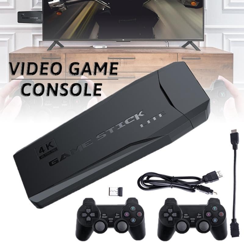 SSR Wireless Video Games for tv Gaming Retro Gaming Console with Game Stick 1080p Plug & Play TV Video Game Set for 2 Player with 9Emulator for Kids & Old School Station Video Game