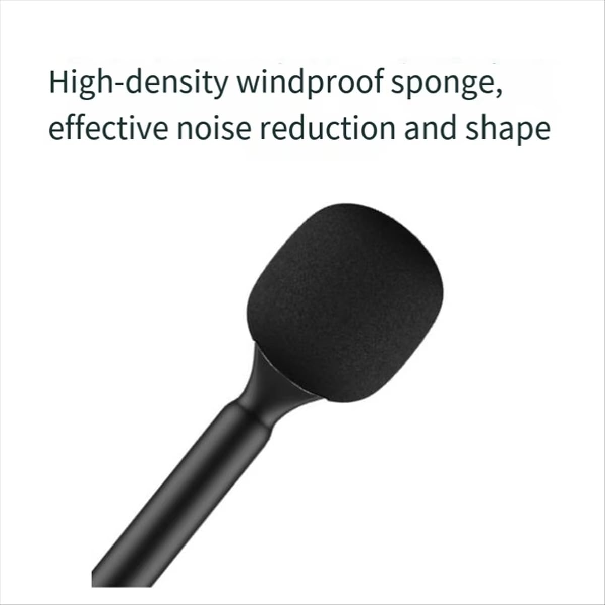 BKN Aluminum Alloy Wireless Microphone Handheld Stick | Interview, YouTube Video & Podcast | Stick with Windshield Foam | Plug and Play Portable Microphone Stick for Rode Wireless Go/DJI