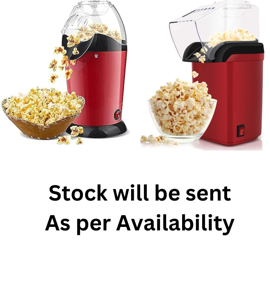 TechKing (𝐇𝐎𝐓 𝐃𝐄𝐀𝐋 𝐖𝐈𝐓𝐇 𝟏𝟕 𝐘𝐄𝐀𝐑𝐒 𝐖𝐀𝐑𝐑𝐀𝐍𝐓𝐘) Hot Air Popcorn Maker, Automatic instant Pop Corn Maker, Compact Tabletop Corn Kernel Air Popper with 3 Containers for Home