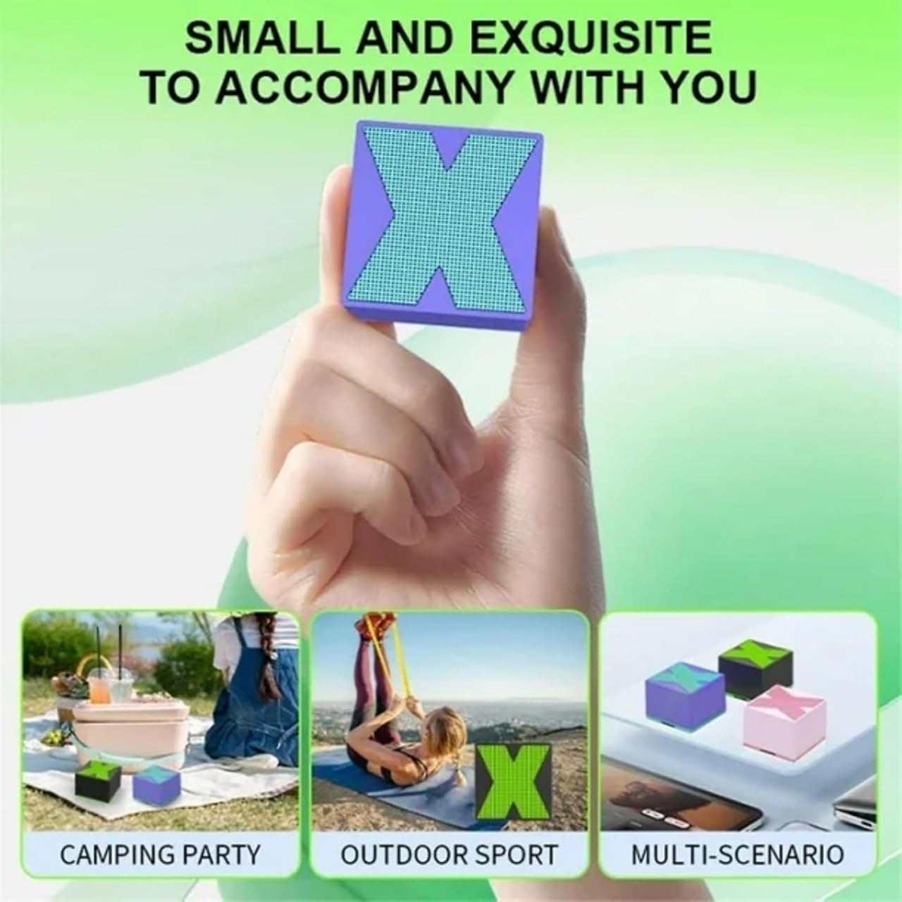TRENWYU X1 Mini 5W Wireless Bluetooth Speaker – Portable Loud Sound Mini Speaker with 40mm Driver, Bluetooth 5.1, Pocket-Friendly Design & Inbuilt Mic