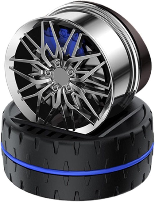 Rotary Solar Car Air Freshener – Stylish Wheel Design | Solar Powered Car Perfume