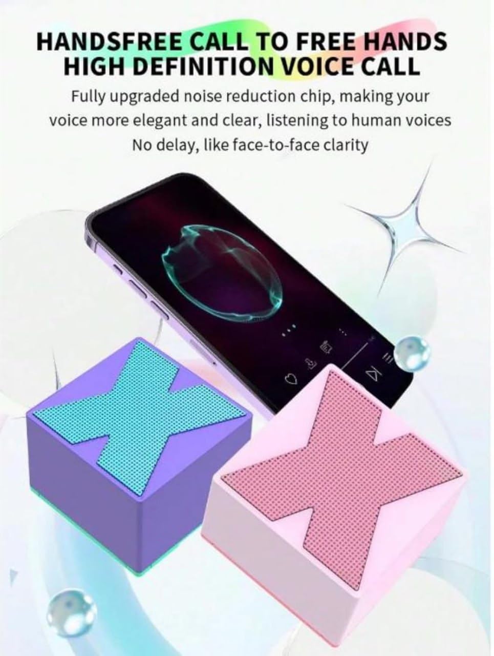 TRENWYU X1 Mini 5W Wireless Bluetooth Speaker – Portable Loud Sound Mini Speaker with 40mm Driver, Bluetooth 5.1, Pocket-Friendly Design & Inbuilt Mic