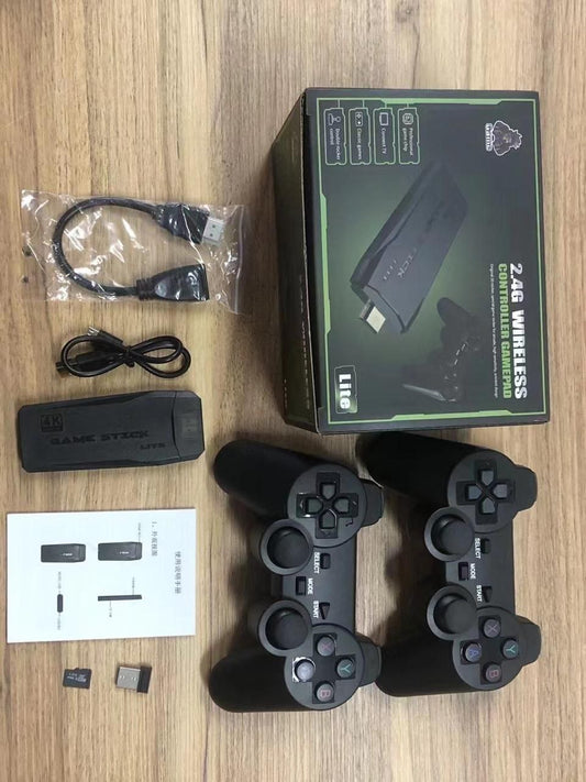 SSR Wireless Video Games for tv Gaming Retro Gaming Console with Game Stick 1080p Plug & Play TV Video Game Set for 2 Player with 9Emulator for Kids & Old School Station Video Game