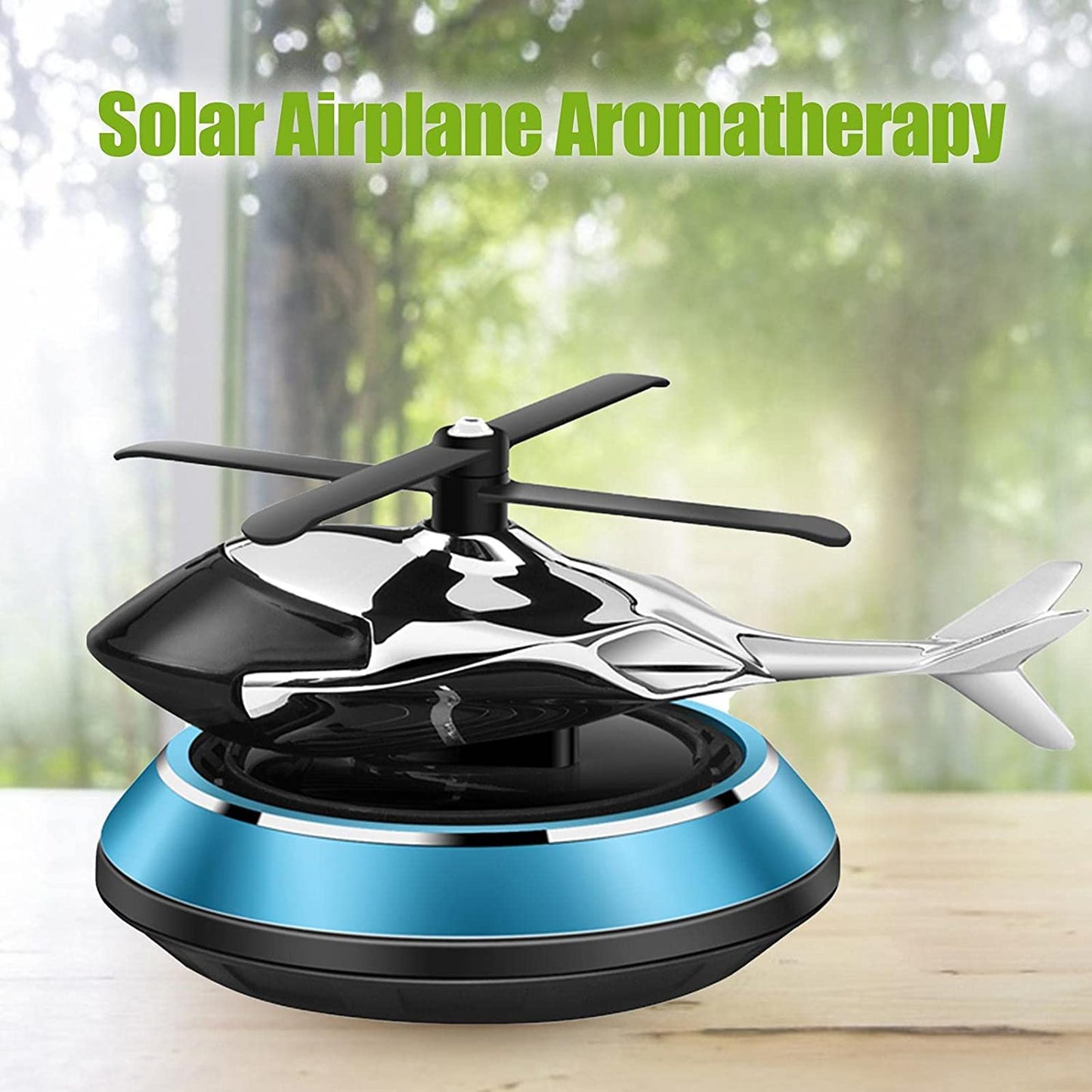 Universal Car Dashboard Aroma Diffuser – Helicopter Style| Rotating Blades Car Air Freshener with Long-Lasting Fragrance