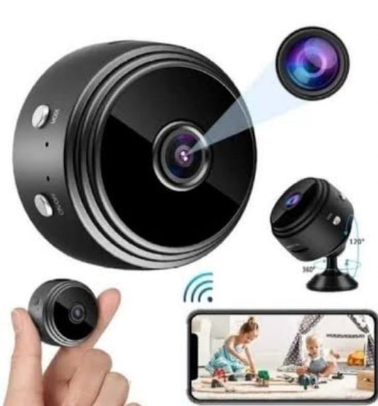 AB SmartEye Mini Wireless WiFi Security Camera | HD 1080p Indoor Video Recorder with Low Light Vision | Portable & Magnetic | Home, Office, and Baby Monitor