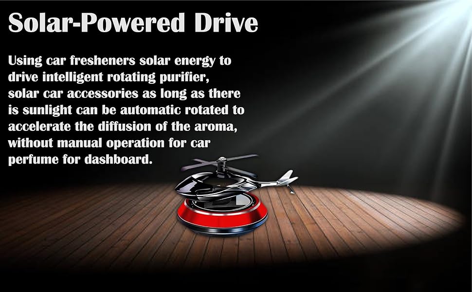 Universal Car Dashboard Aroma Diffuser – Helicopter Style| Rotating Blades Car Air Freshener with Long-Lasting Fragrance